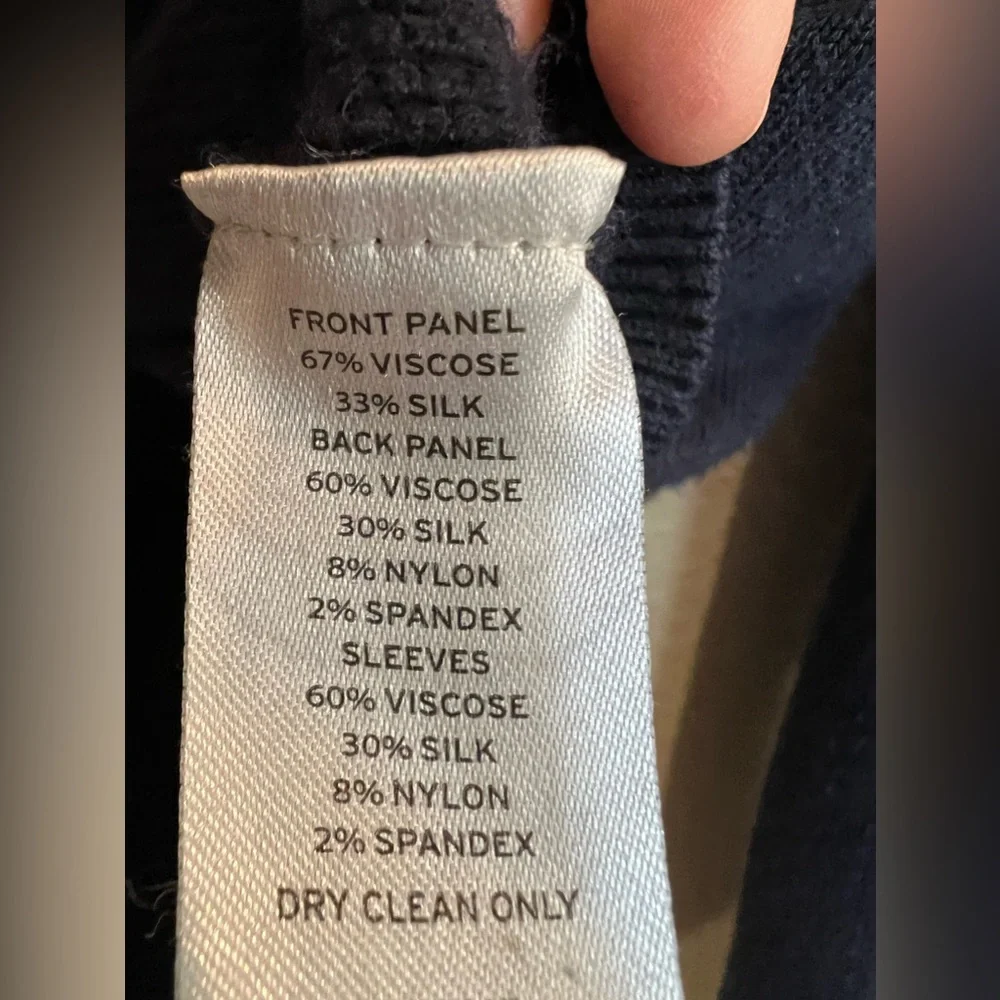 Calibrate men’s silk sweater blue size XL
